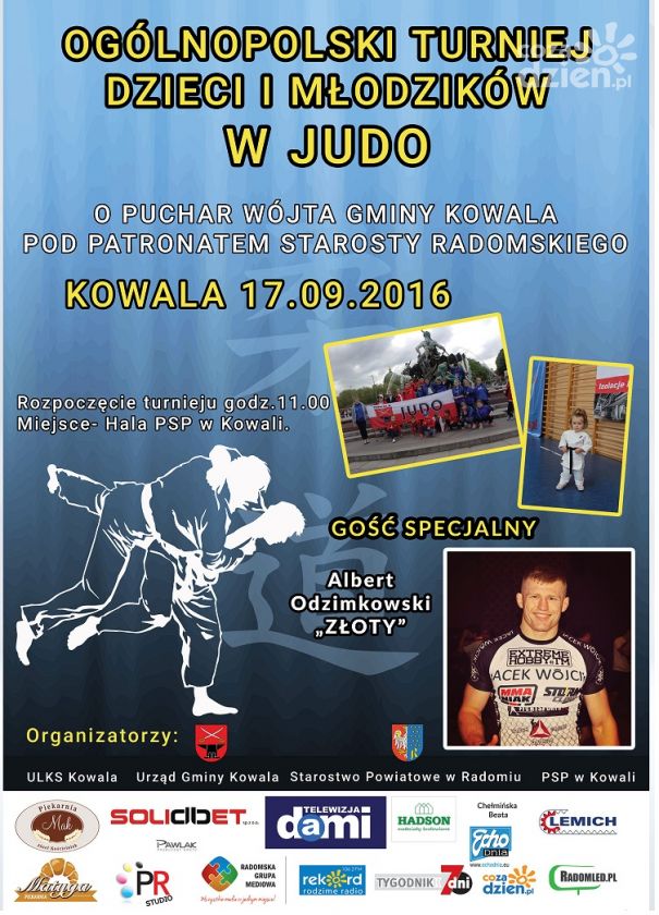Ogólnopolski turniej judo zawita do Kowali!