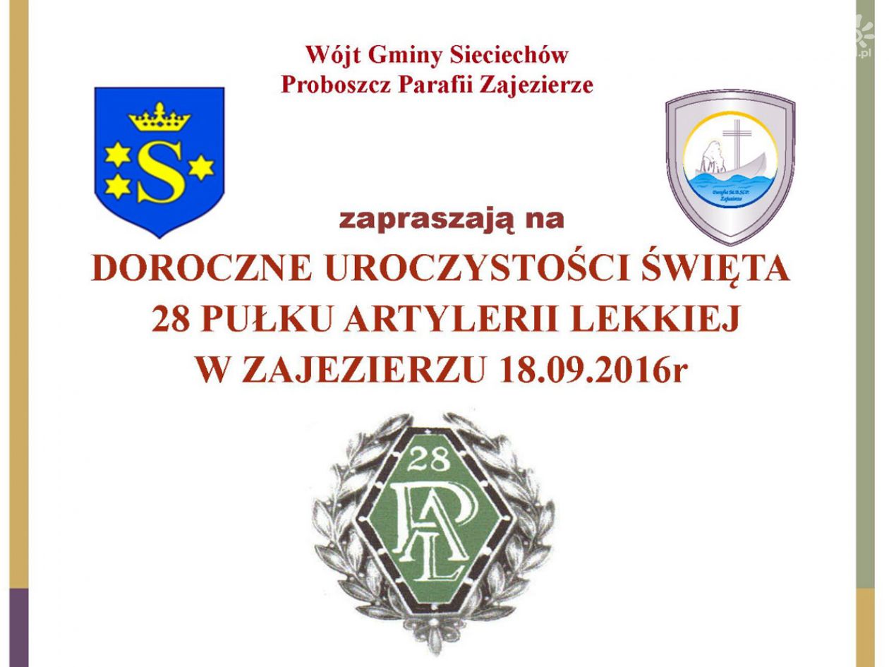 Święto 28 Pułku Artylerii Lekkiej w Zajezierzu