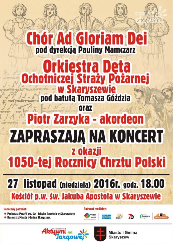 Koncert z okazji 1050-tej rocznicy Chrztu Polski w Skaryszewie