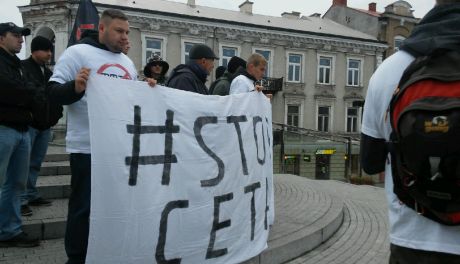 Stop CETA! Manifestacja Młodzieży Wszechpolskiej