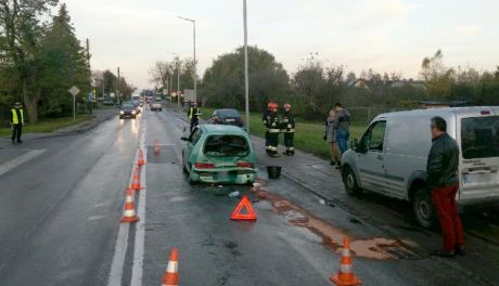 Zderzenie trzech samochodów na Przytyckiej